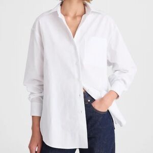 Madewell Oversized White Button-up Shirt - Women’s